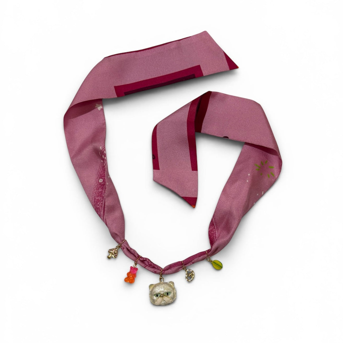 Izzy | Silk charm necklace