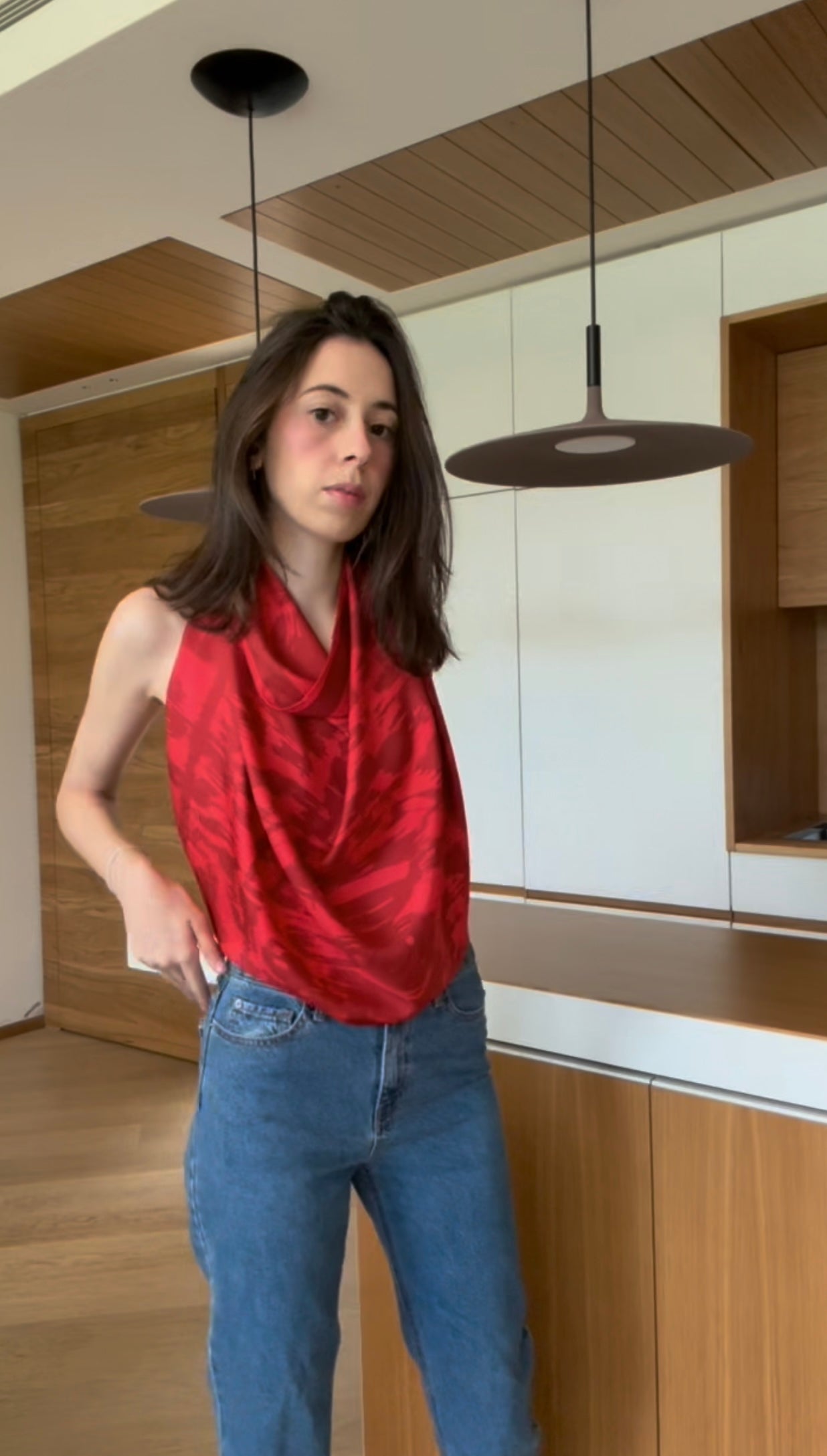 Tutorial how to wear a square scarf as a top