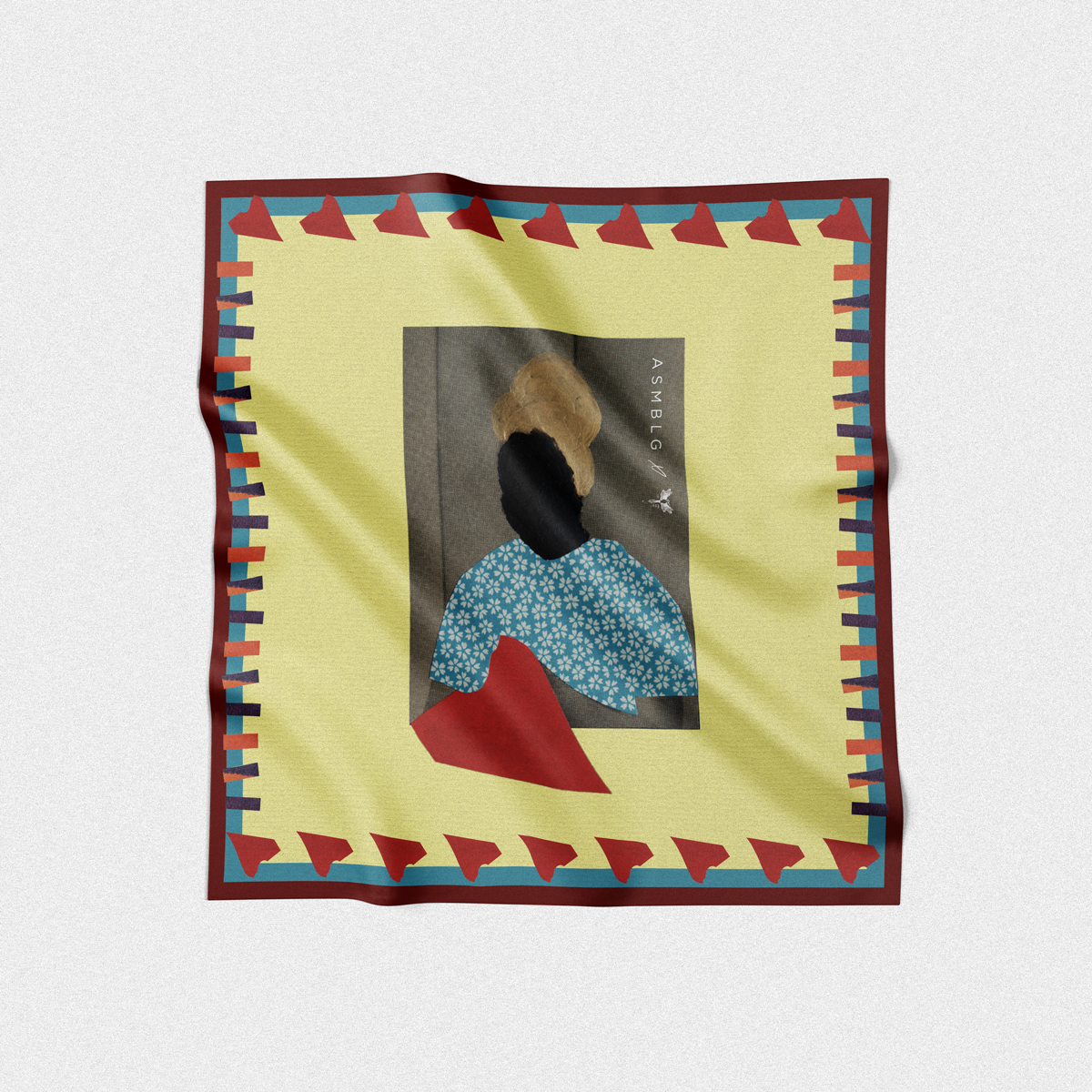 Self in Mirror | 70x70 Silk Scarf