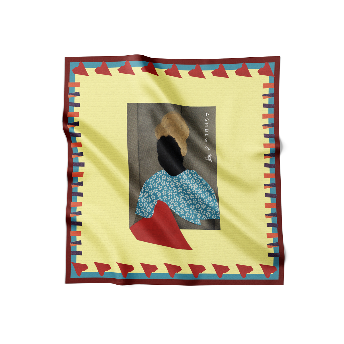 Self in Mirror | 70x70 Silk Scarf