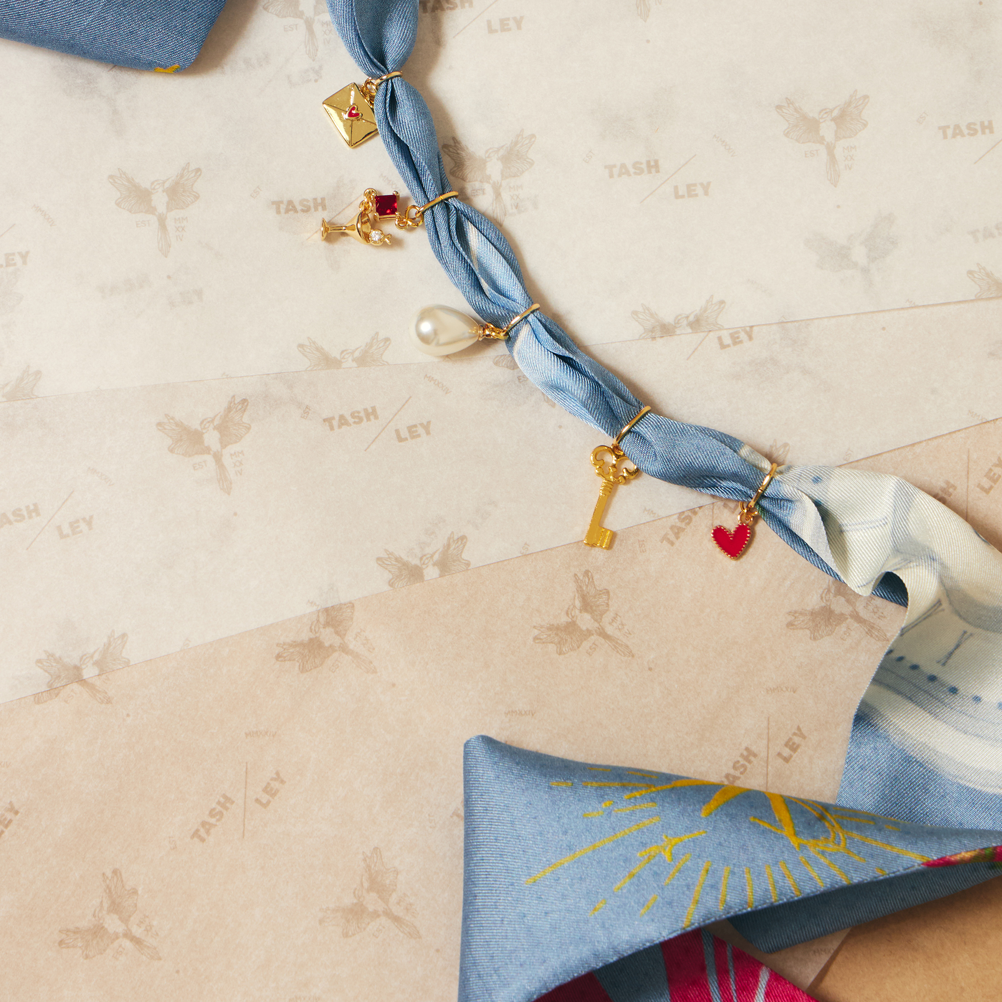 Sophie | Silk Charm Necklace